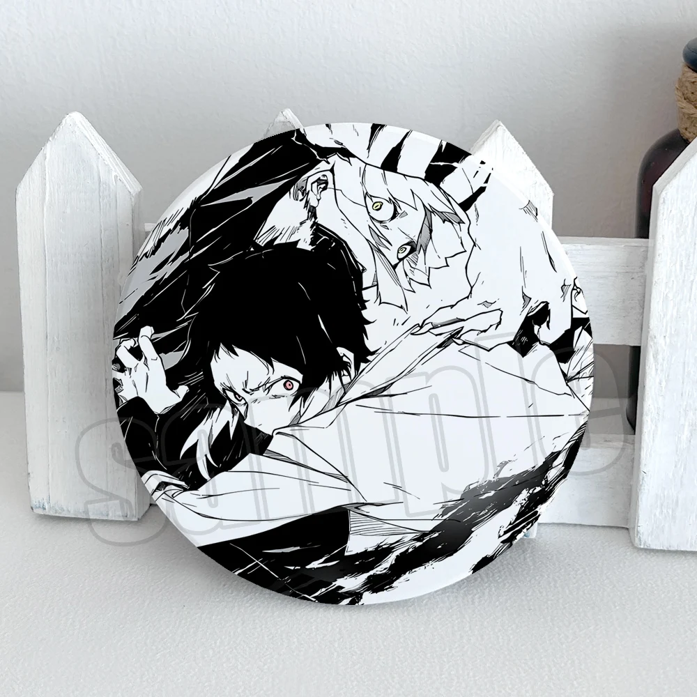 Anime Bungo Stray Dogs Nakajima Atsushi Dazai Osamu Ryunosuke Akutagawa Cosplay Xmas Birthday Gift Cartoon Ceramic Cup Coaster