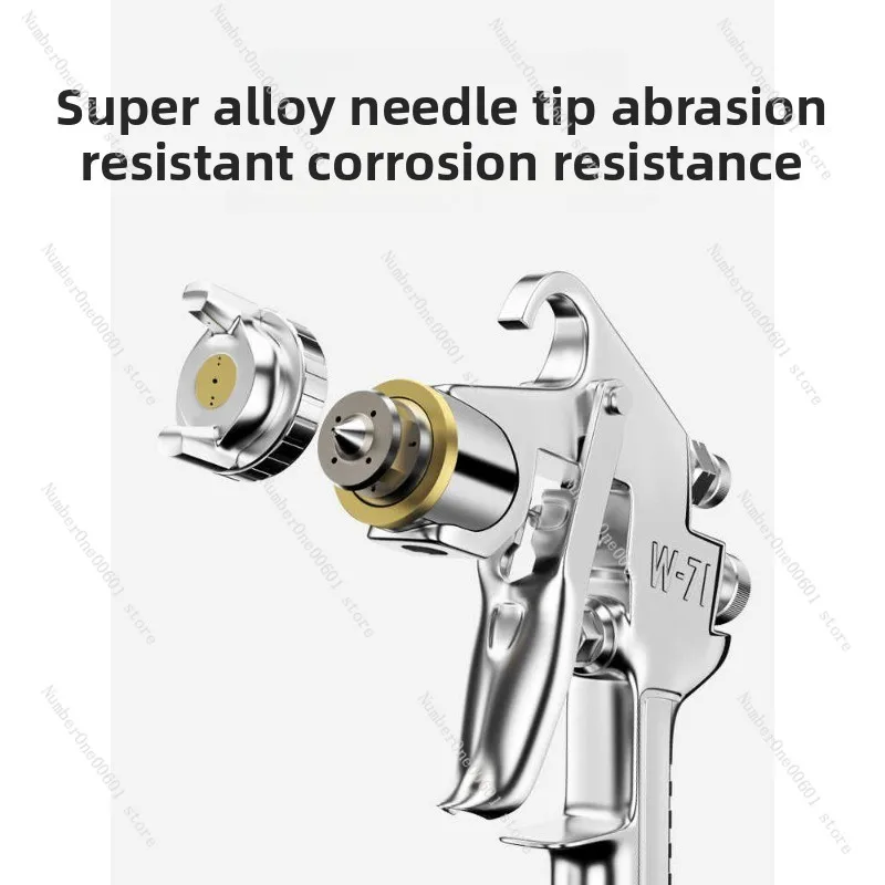 W-71/W-77 Car Paint Spray Gun Pneumatic High Atomization Spray Gun with Top/Bottom Cup