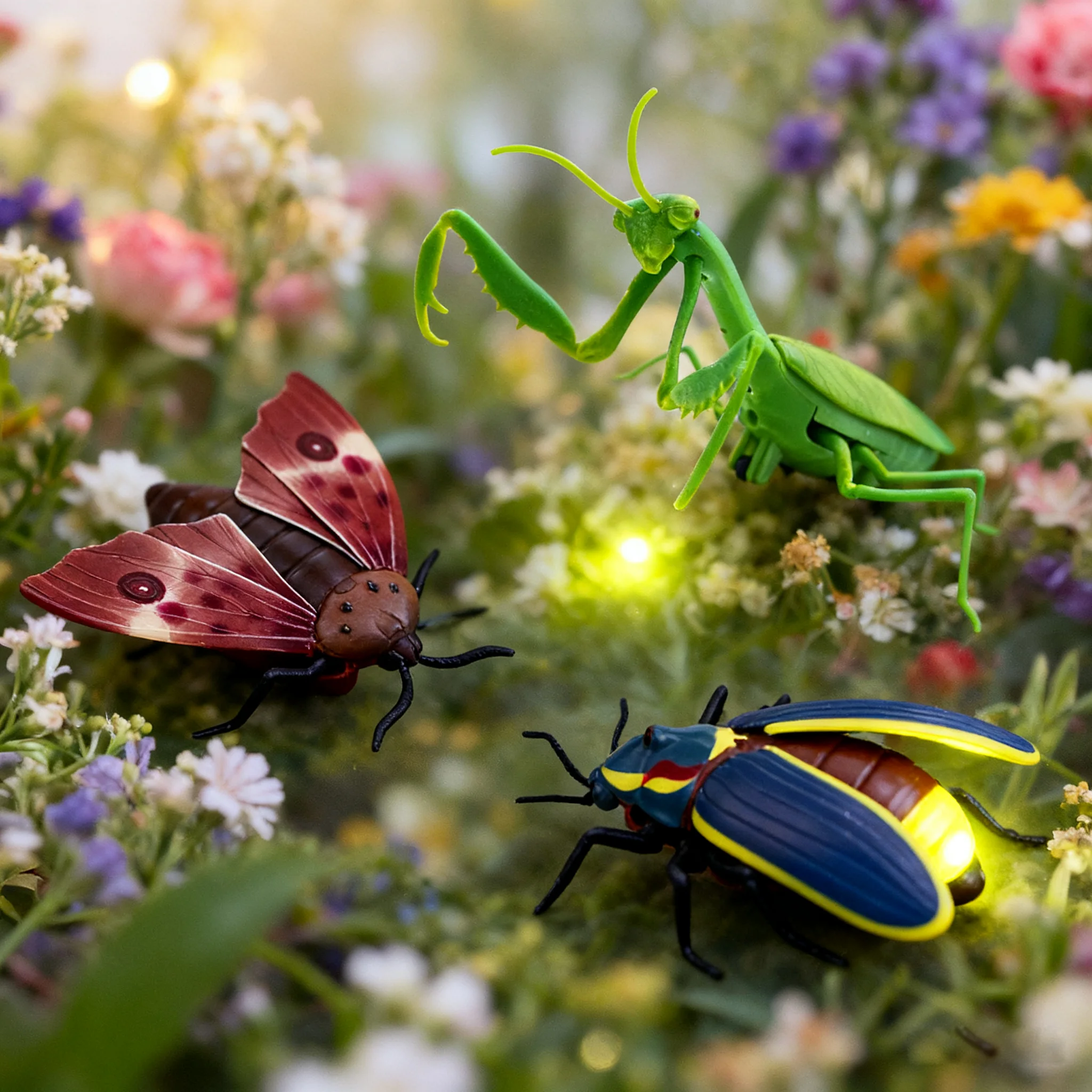 Simulación novedosa, Mantis con Control remoto por infrarrojos, polilla, luciérnaga, broma, insectos eléctricos aterradores, insectos de juguete, animales para niños, regalos
