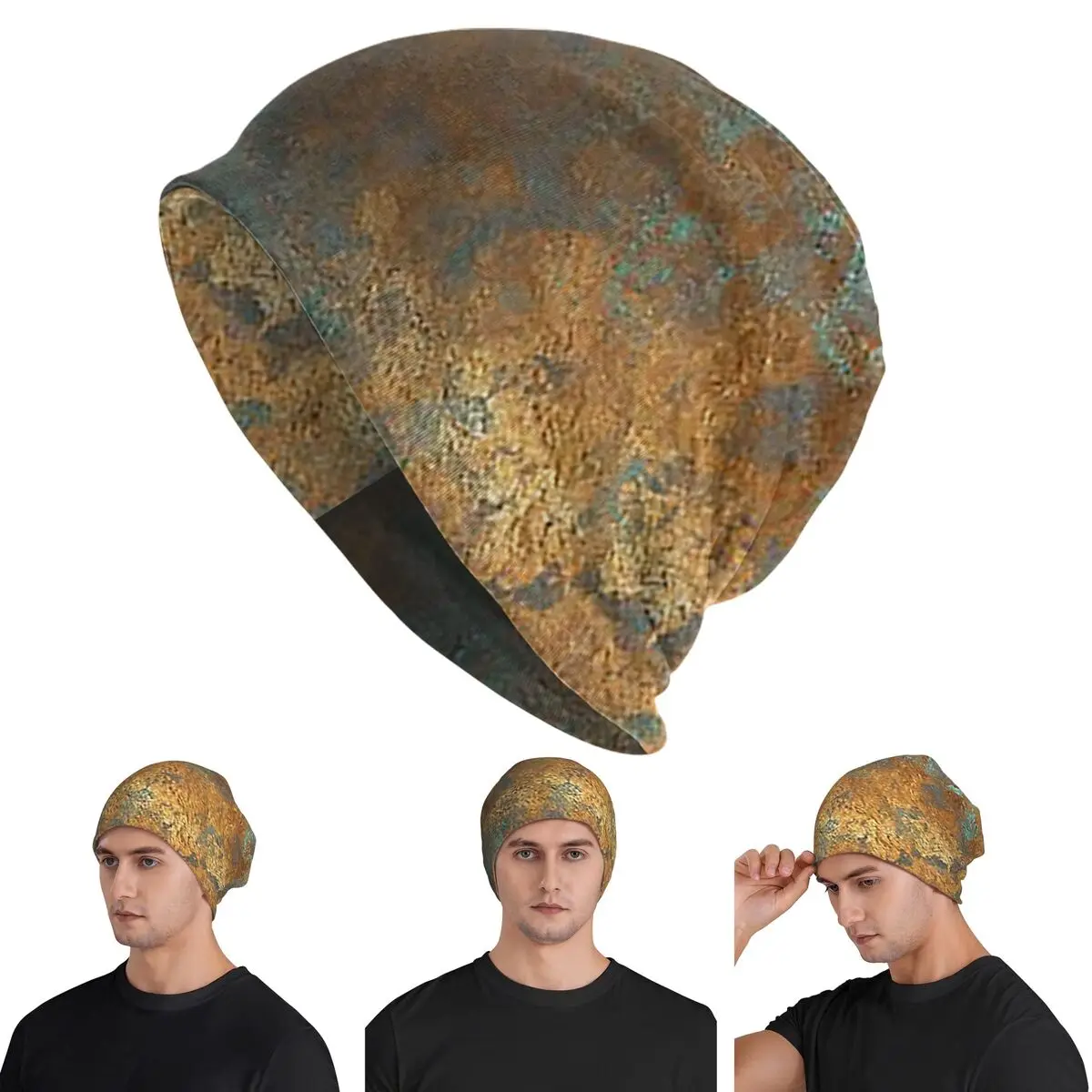 

Окисленные медные шапки Skullies, теплые осенне-зимние уличные шапки, вязаные шапки для взрослых унисекс