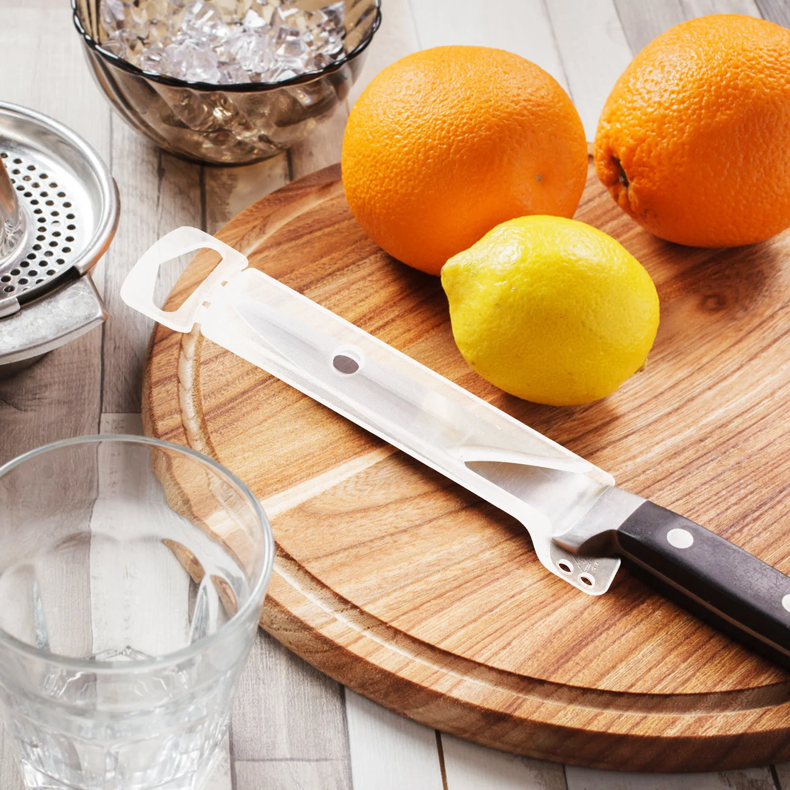 

6pcs Protective Covers Universal Plastic Cutter Guards For Kitchen Cooking Cutter Reusable Safety Sleeves Utility Covers Kitchen