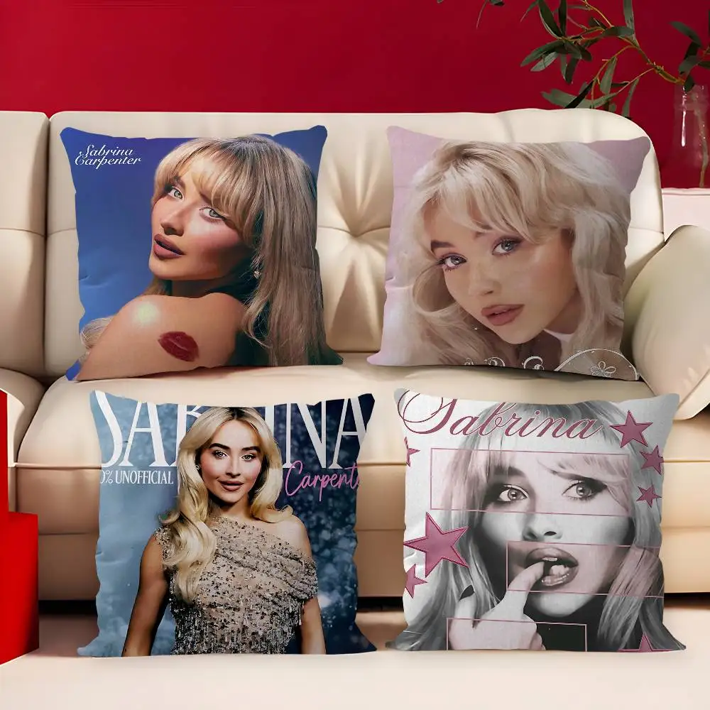 Hot Singer Sabrina Carpenter Espresso Personalized Pillow Dust Cover Bedroom Kids Party Decoration Pillowcase Birthday Gift