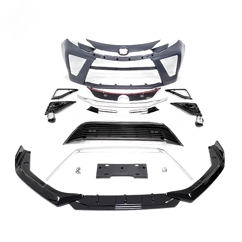 

For Sienna 2021-2022y GR Sport Style Bodykit Facelift Front Bumper Lips with Grill