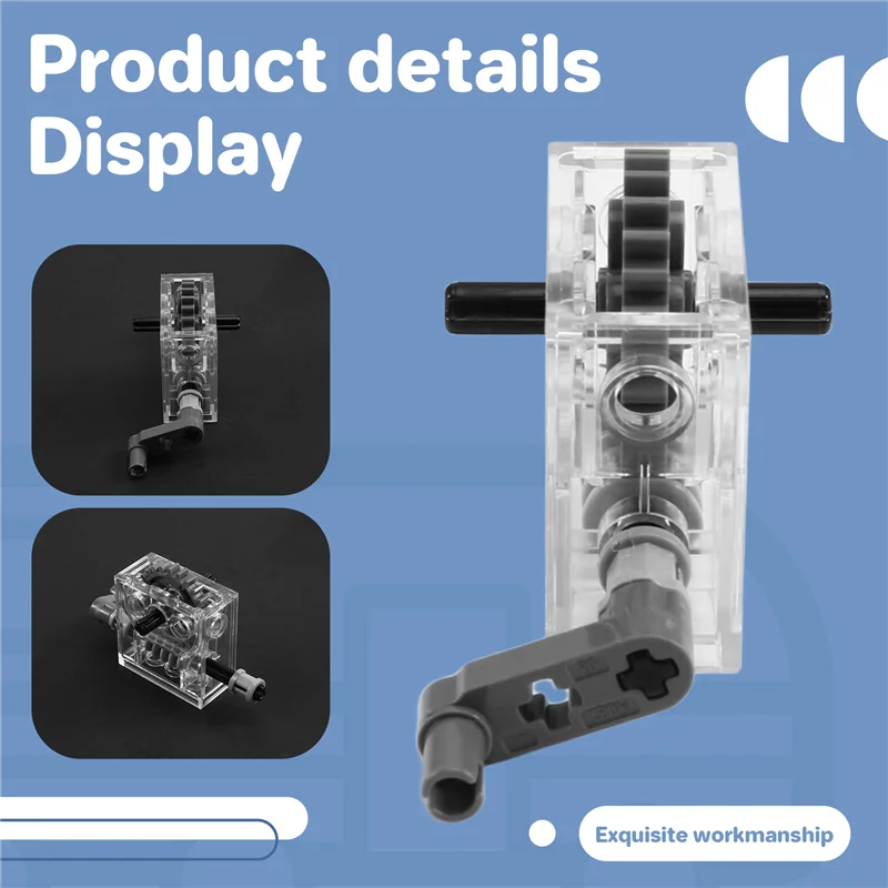 

Комплект для сборки горячей коробки передач, 6 комплектов для Lego Technic Trans-Clear Wormbox, мотор-редуктор