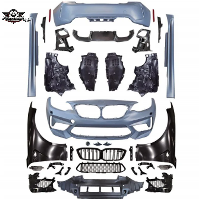 Suitable for 2 Series Hatchback Imported Version F22/23/87 Modified M2C Full Body Kit Front and Rear Lip Bumper Set