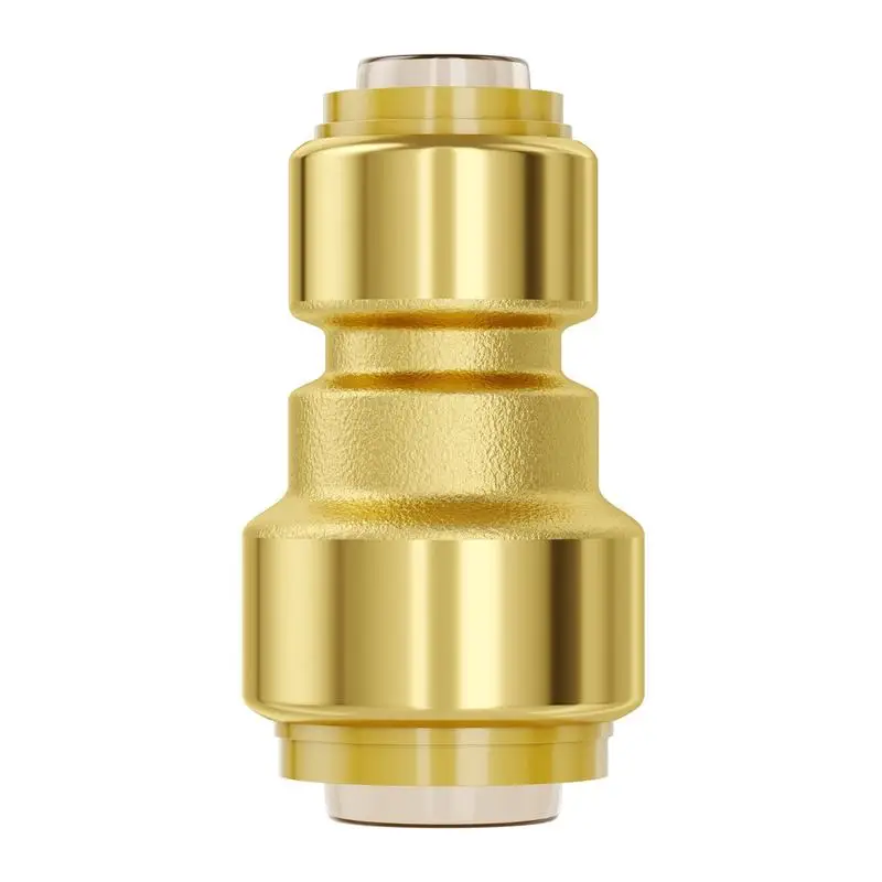

Pipe Fittings, 1/2"-3/4" 12PCS Brass Pipe Fittings, Straight-Through Push-Fit Pipe Connector Brass Air Fittings, Heavy Duty Plumbing Fittings Adapter for Heating/Shower Systems,Water Pipes