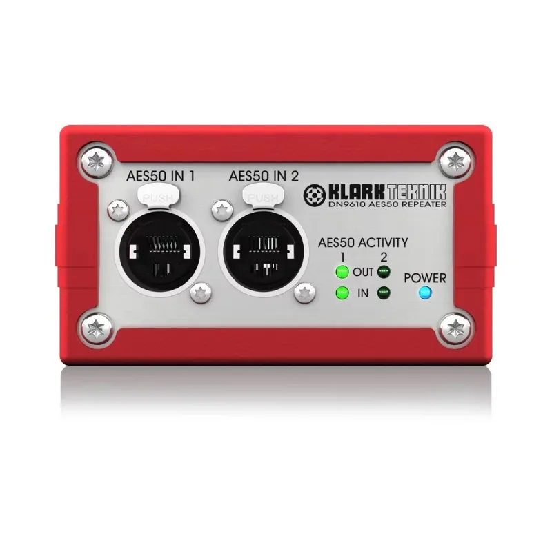 

Klark Teknik DN9610 Repeater Box Extends AES50 Connections up to 100 Meters Stage Music Equipment