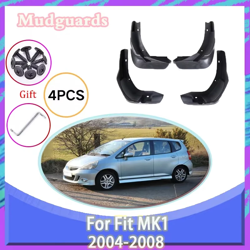 

Mudflaps Splash Guards For Honda Fit Jazz 2004–2008 2005 2006 2007 Guards Mudguards Mudflaps Splash Front Rear Fender Protector