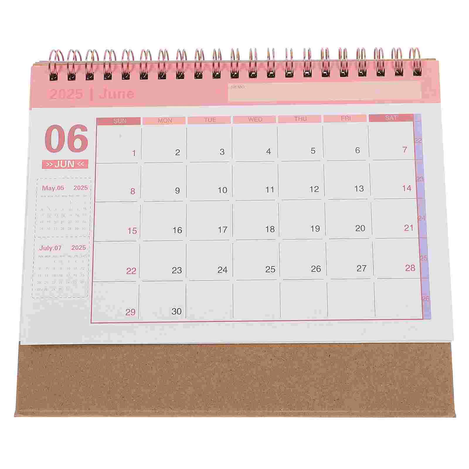 

English Version Desk Calendar Delicate Small Digital Home Supplies Paper Desktop Daily Use Month Mother Office Decor