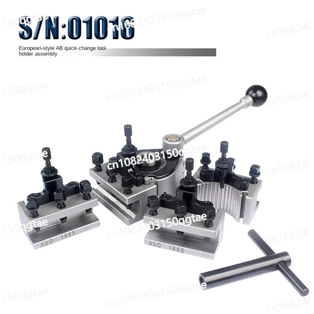 

Quick Change Tool Post Lathe Machine European Style AB Tools Holder Toolpost Set 16x16mm Tool Holder for 135-260mm Bed Swing