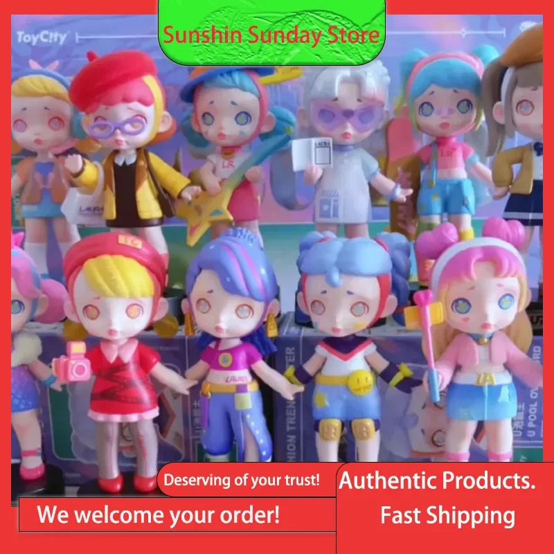 

Genuine Laura Full Time Trendsetter Series Blind Box Trendy Toys Girl Doll Figurines Birthday Gifts Ornaments Mysterious Box