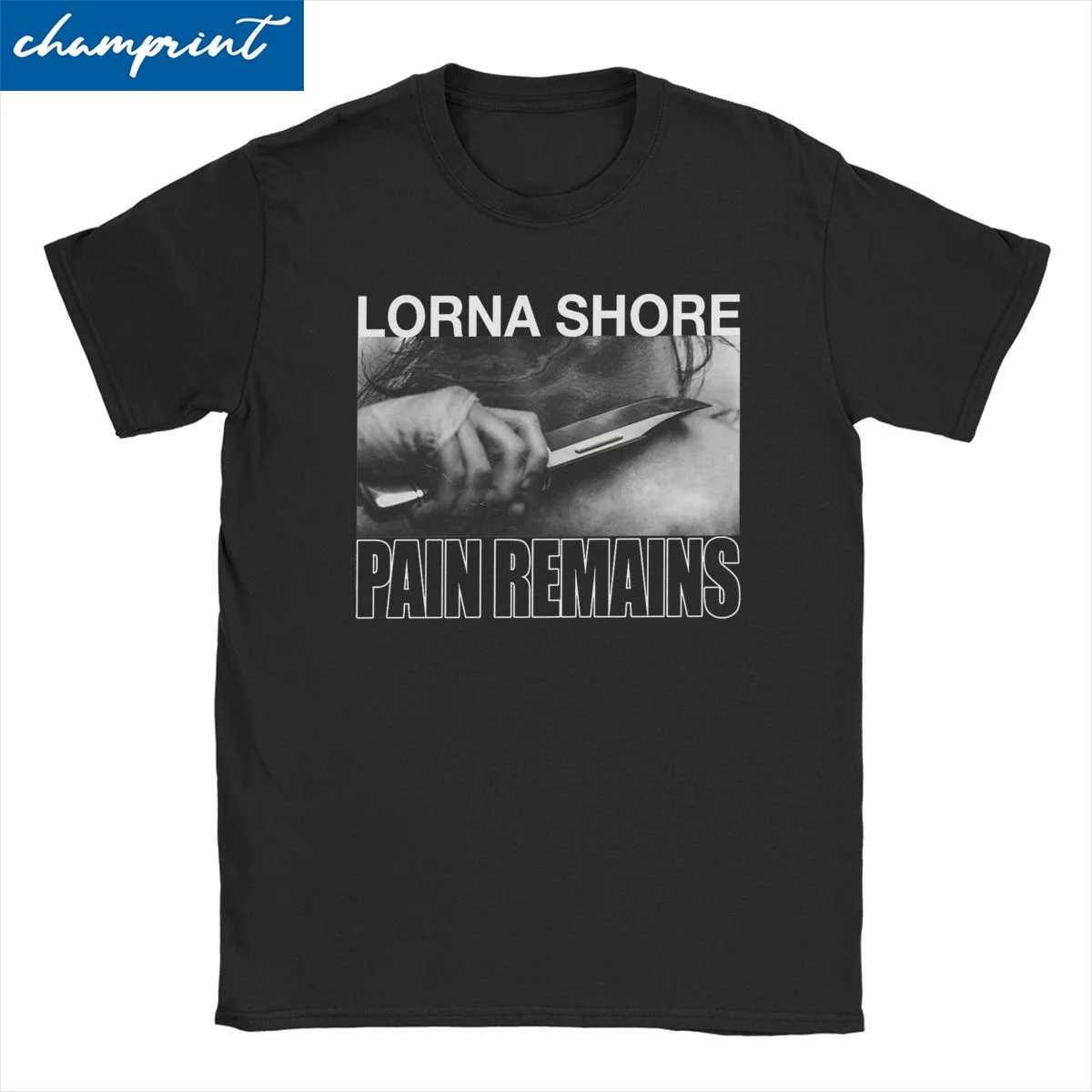 

Men T-Shirts Lorna Shore Christmas American Deathcore Band Pain Remains Cotton Tees Short Sleeve T Shirts O Neck Clothing