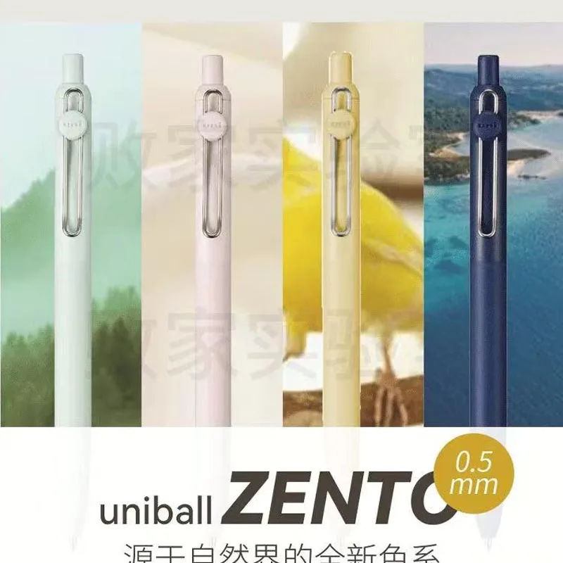 جديد Uni Gel Pen Uni-ball ZENTO قبضة عالية اللون حبر مائي فائق النعومة فرشاة كتابة جهد أدوات مكتبية يابانية جميلة