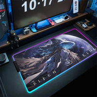 EldenS R-RingS Mouse Pad Gaming LED Mouse Mat 600x300 Birthday Mousemats Table Pads PC Desk Mat RGB Keyboard Mat XXL