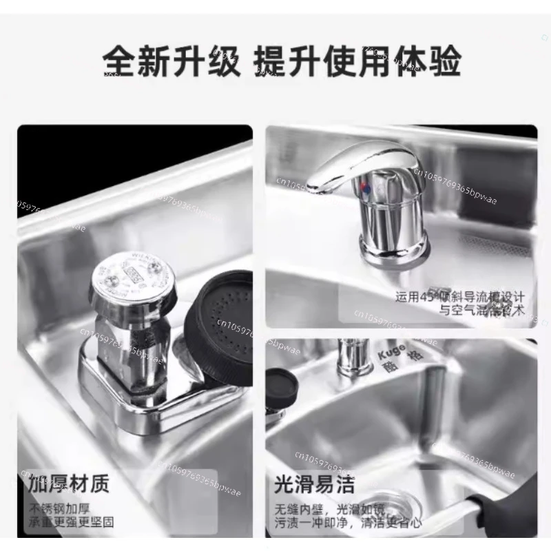 

Stainless Steel Square Shampoo Basin, Easy To Clean Hair Salon, Suitable for Stainless Steel Wash Basin