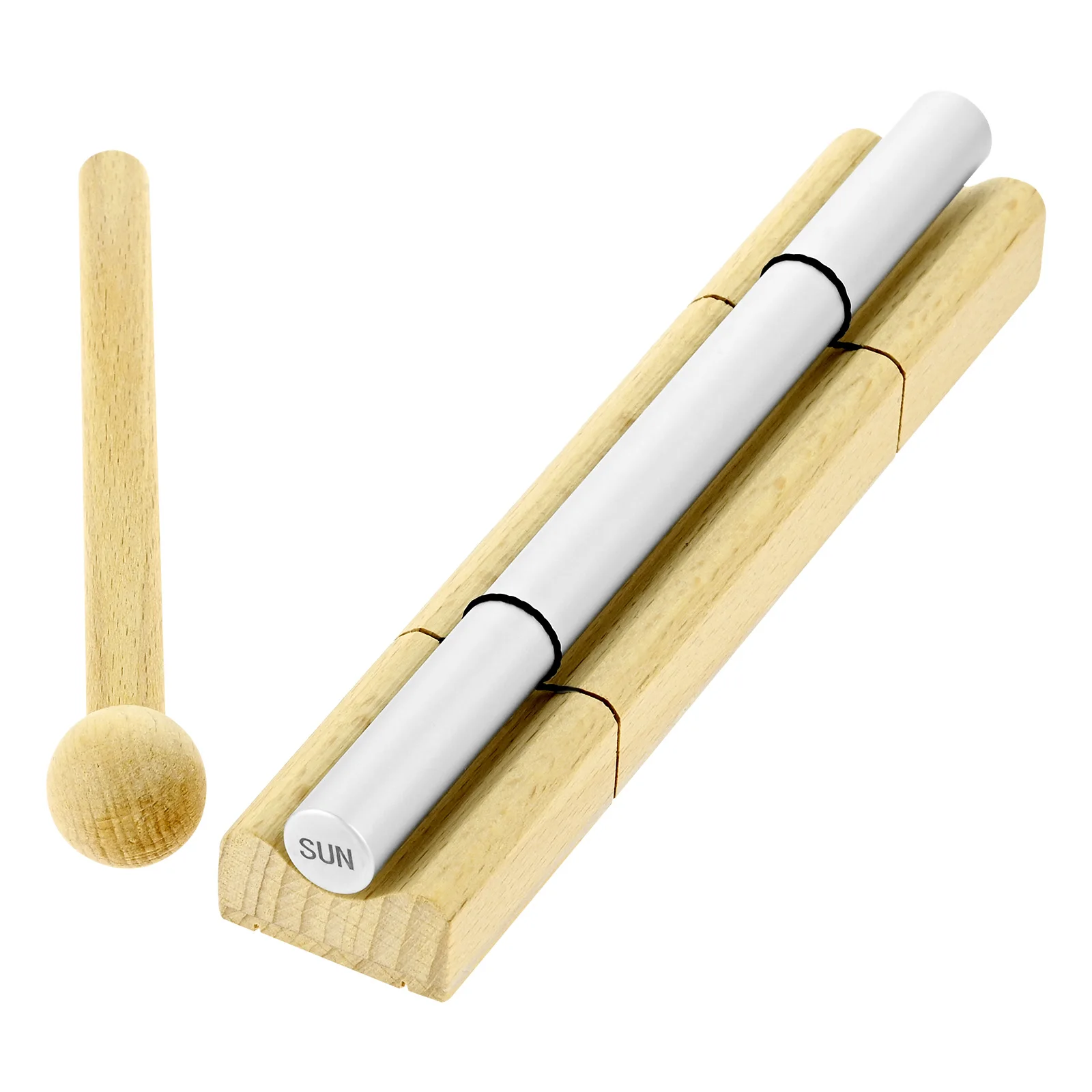 1Set Energy Bar Chime Solo 4096HZ/ Earth/Moon/Sun Energy Chime Musical Percussion Instrument with Mallet for Therapy Meditation