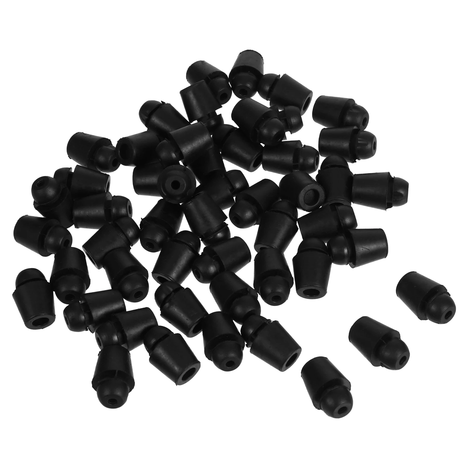 

50pcs Door Bumper Guards Rubber Shock Absorber Caps Bumper Protector For Car Door Trunk Hood Exterior Parts Easy Installation