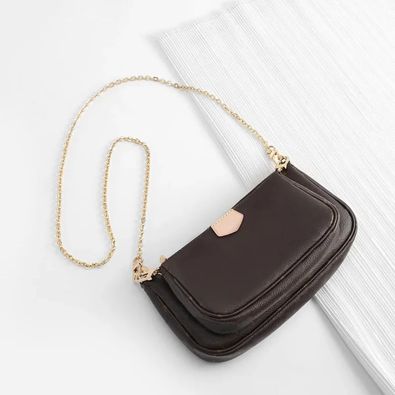 New Design Three-in-one original high-end bag chain accessories five-in-one mahjong female metal cross-body chain