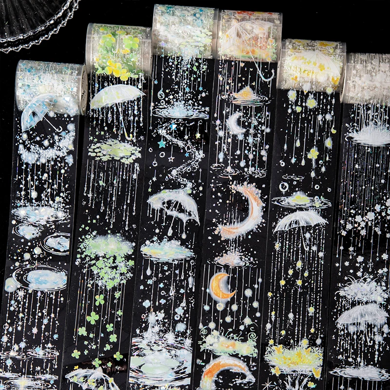 6packs/LOT The rainy season is hazy series cute lovely retro decorative PET tape