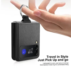 Finger Ring Leather Fitted Case for Samsung Galaxy Z Flip 7 6 5 4 5G flip7 Flip5 Flip4 Flip3 Flip 3 2 Flip2 flip6 Phone Bag