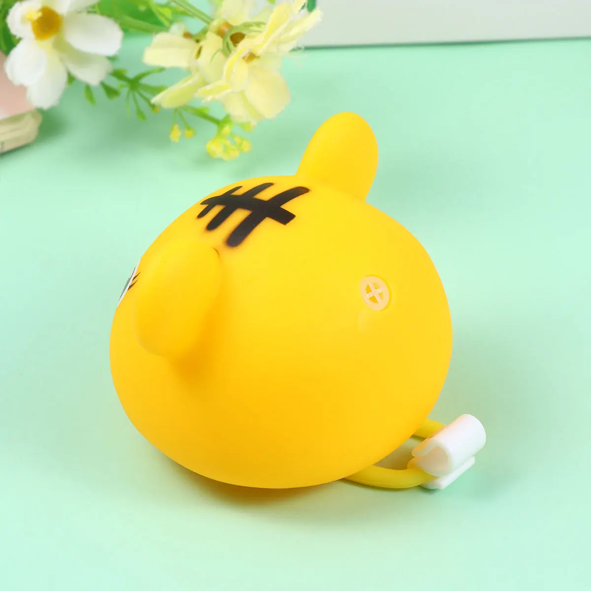 Mountain Road Bike Cartoon Horn Yellow Squeeze Honker Light Bicycle Accessories Safety Decoration Loud Sound