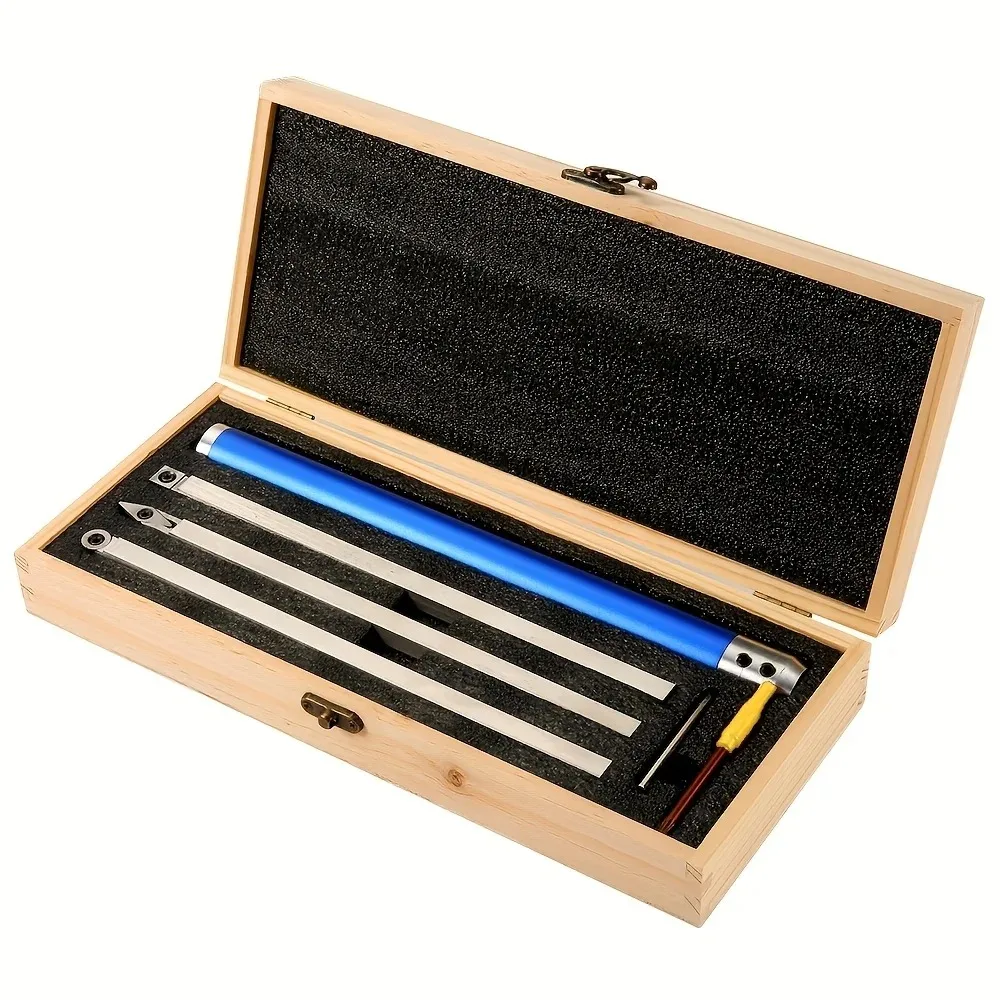 4/6In1 Carbide Set Voor Houtdraaigereedschappen Draaibank Hout Draaien Beitel Kit Met Doos Snijplaten Voor Houtbewerking gereedschap Accessoires