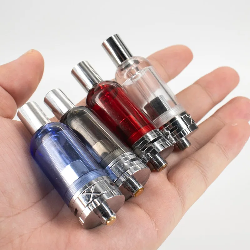 5pcs/lot S22 Rebuildable Atomizer 22mm 4ml 510 Thread Glass Vape Tank Bottom Refill E-cigarette Vape Pen Vaper Atomizers Smoke