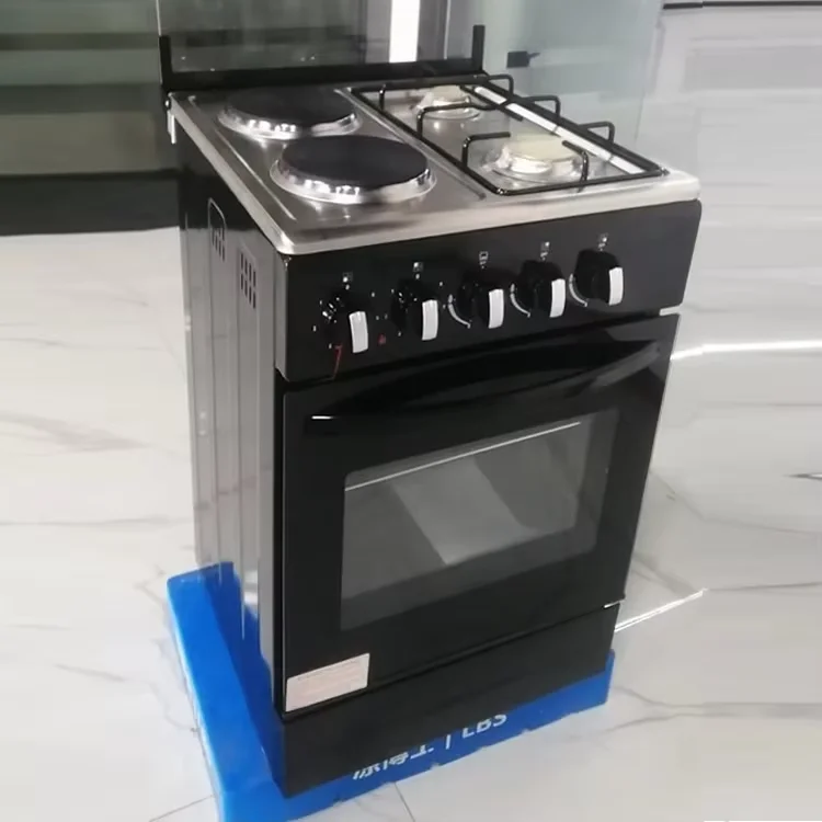 4-Burner Intelligent Gas Electric Combo Stove | Multifunctional Household Gas Range | Built-In Kitchen Appliance