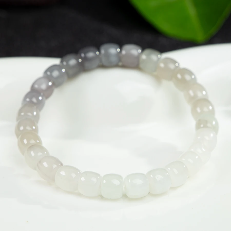 

TIMESWIND Аутентичный нефритовый натуральный градиент туманный фиолетовый браслет из бисера женские модные украшения с сертификатом