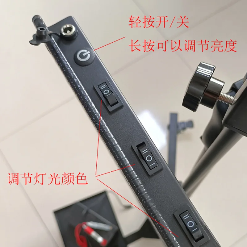 Triangular Floor Pulley Bracket Six-color Adjustable Leveling Light, Car Depression Pit Repair Parts Dent Detection