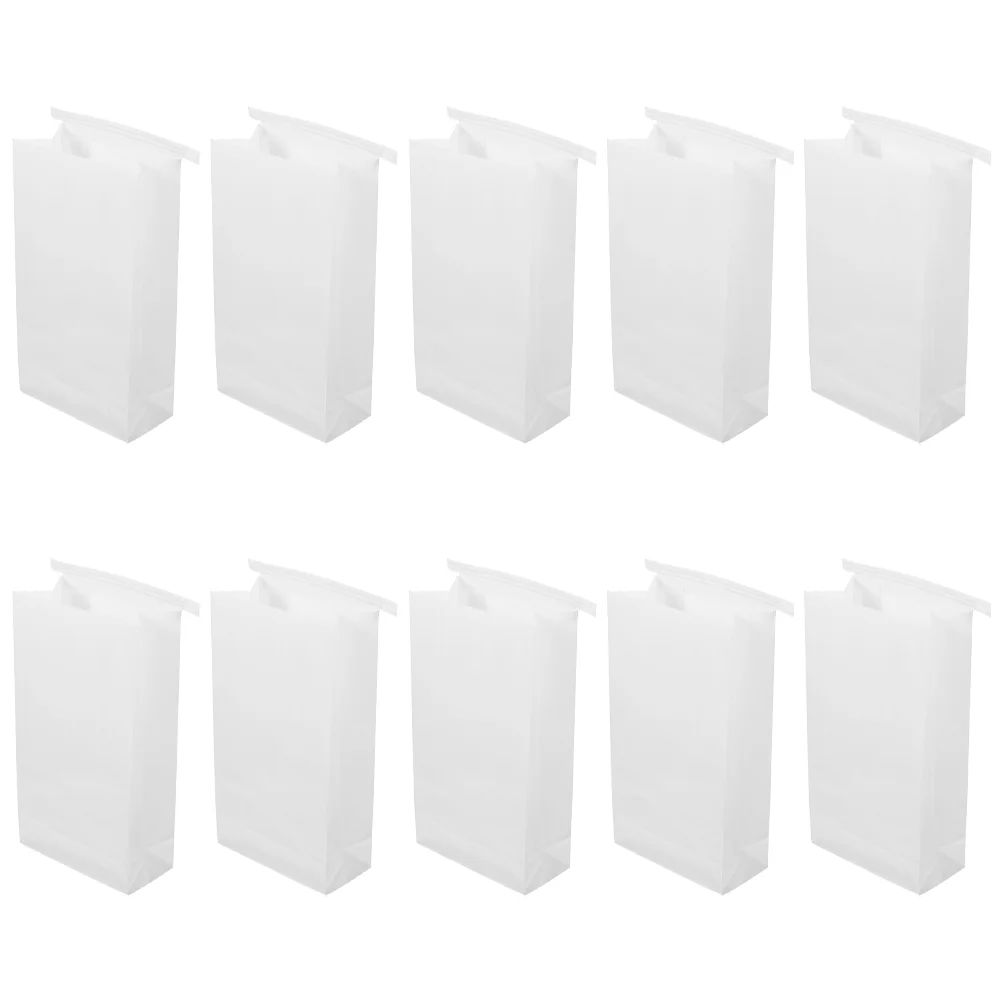 10 Pcs Travel Barf Bag Airplane Cleaning Vomit Bags for Outdoor Trash Paper Motion Sickness Coated Child
