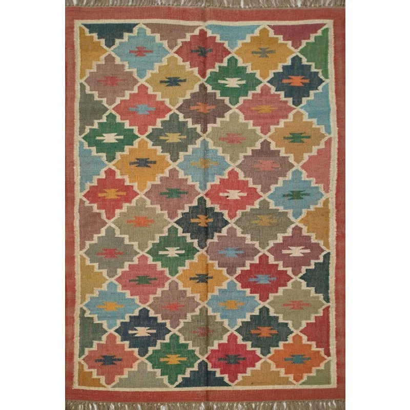 

Jute Kilim Rug, Home Decor Rugs, Traditional Wool Rug, Vintage Kilim Area Rug