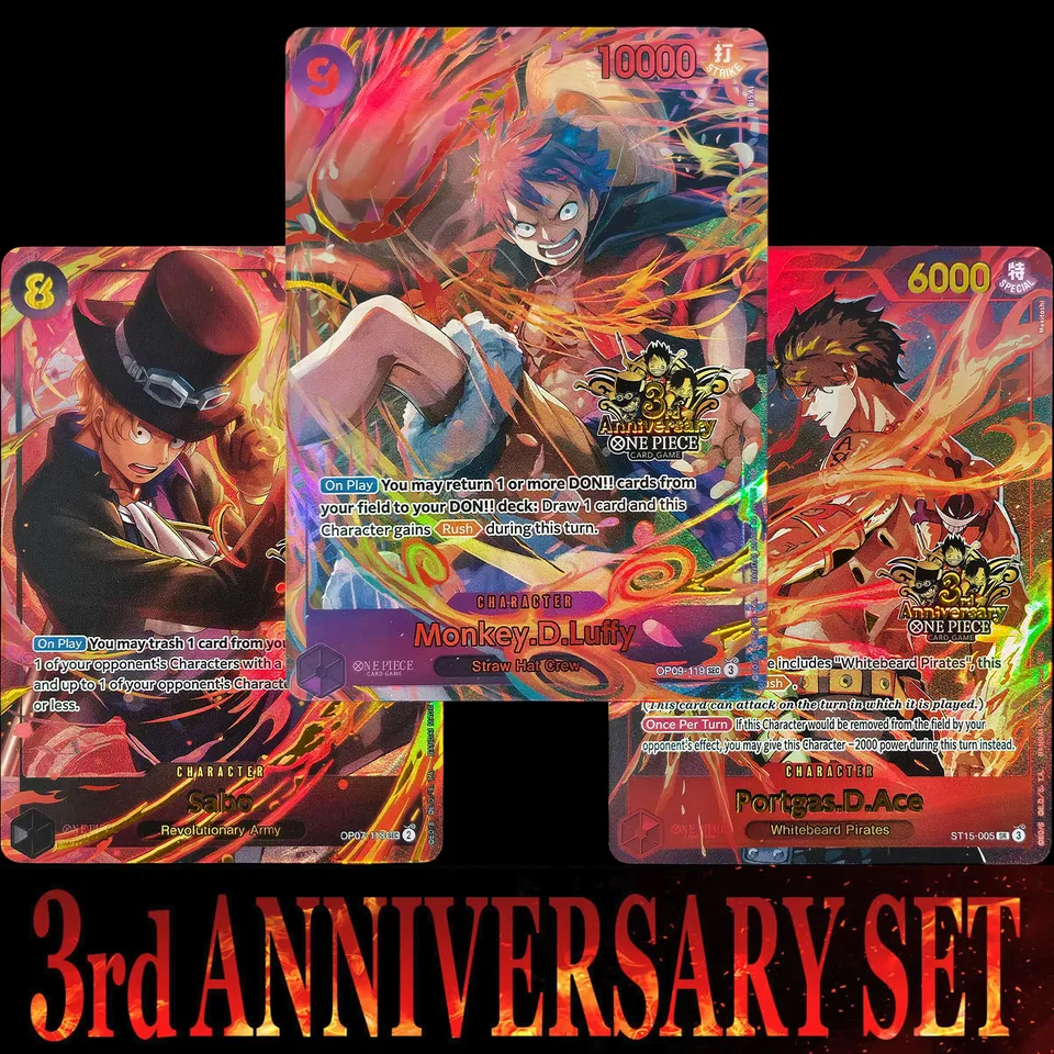 DIY Proxy One Piece Card Game Sabo Luffy Ace 3rd Japanese