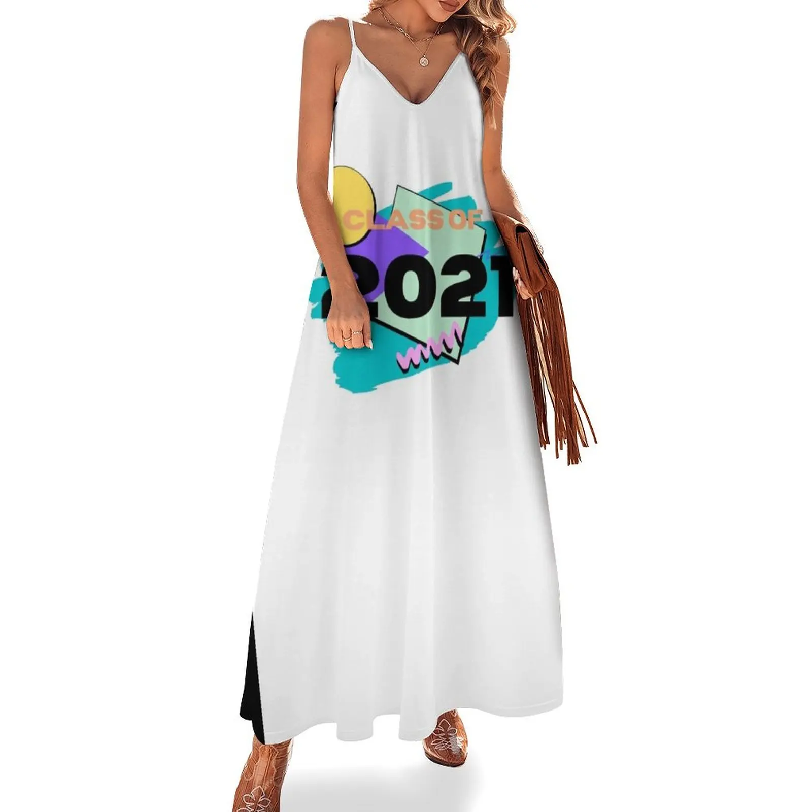 

CLASS OF 2021 Sleeveless Dress Bridesmaid dress woman Evening dresses dresses ladies 2025 summer Dress