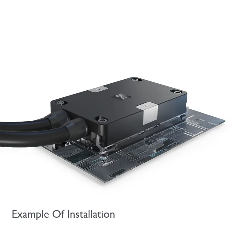 Alphacool CPU Water Block ES Stream LGA 4677 Socket 1U Server Workstation Processors Flow through Cooler for AMD SP5 G1/4
