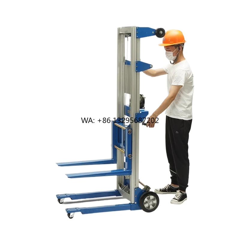 

Manual Pallet Self-Lift Lifter Aluminum Stacker Hydraulic Trolley Lift Tables for Sale
