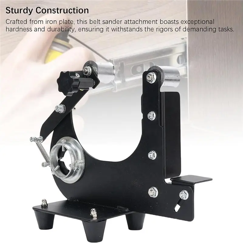 ABMH-Easy Install Sanding Belt Attachment Kit For Angle Grinder For Metal& Wood Polishing, Grinding