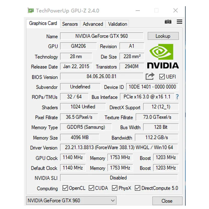بطاقة رسومات JINGSHA GTX 960 4GB 2GB 128Bit GDDR5 NVIDIA بطاقة فيديو GTX960