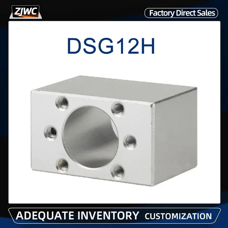 

1pc DSG12H 22mm/24mm Mounting Bracket CNC Parts 1204 Ballscrew Aluminum Nut Housing Holder Fits For SFU1210/SFU1204 RM1204