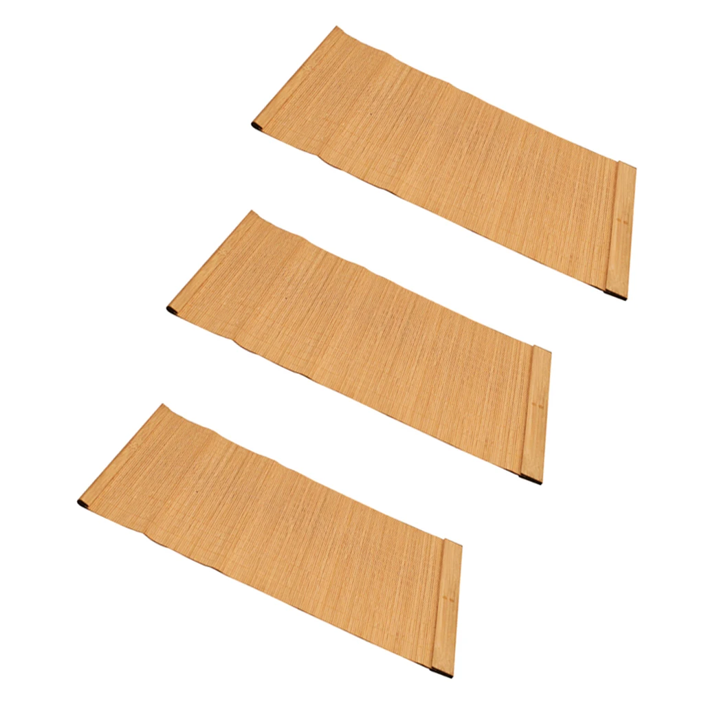 Table Placemats Set Durable Bamboo Table Mat Non Slip Dinner Pad Kitchen Table Mat for Dining Room