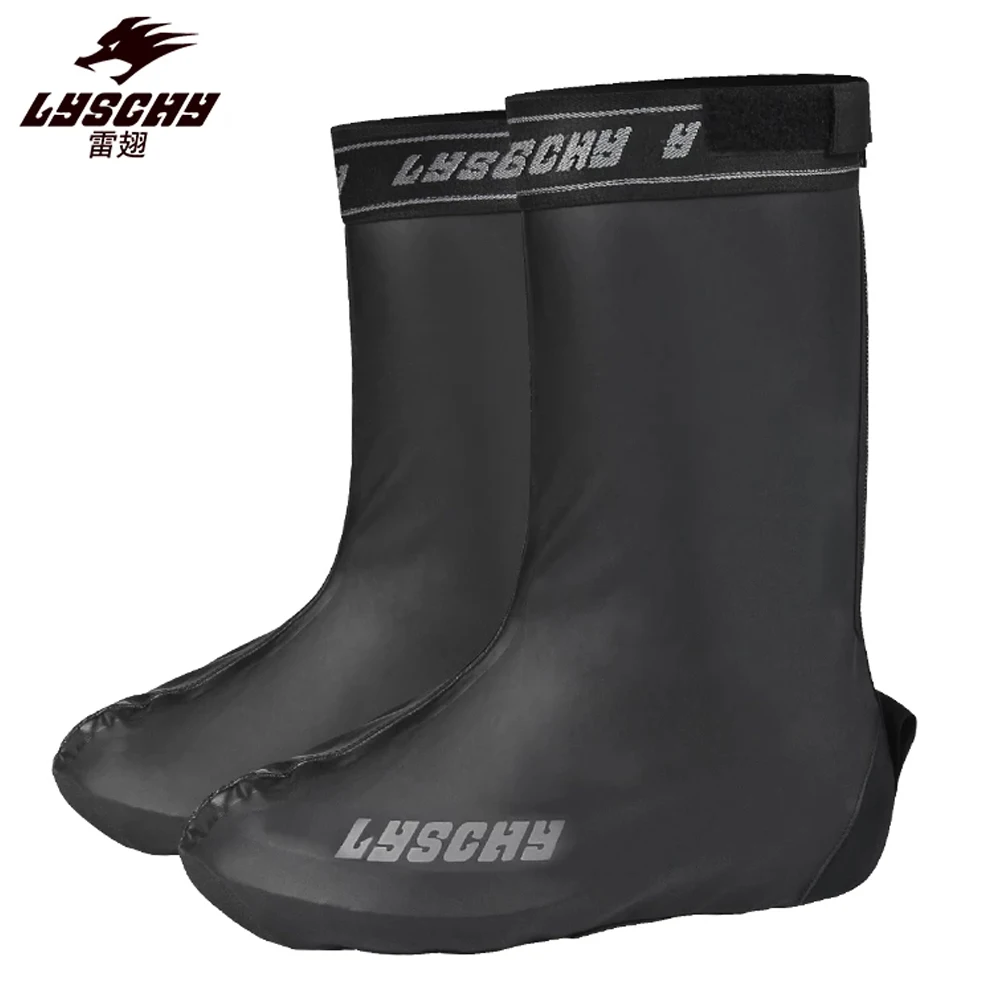 LYSCHY Cycling Bike Motorcycle Rain Shoes Covers Thicker Scooter Non-slip Waterproof Boots Covers MX Motocross Racing Shoe Cover