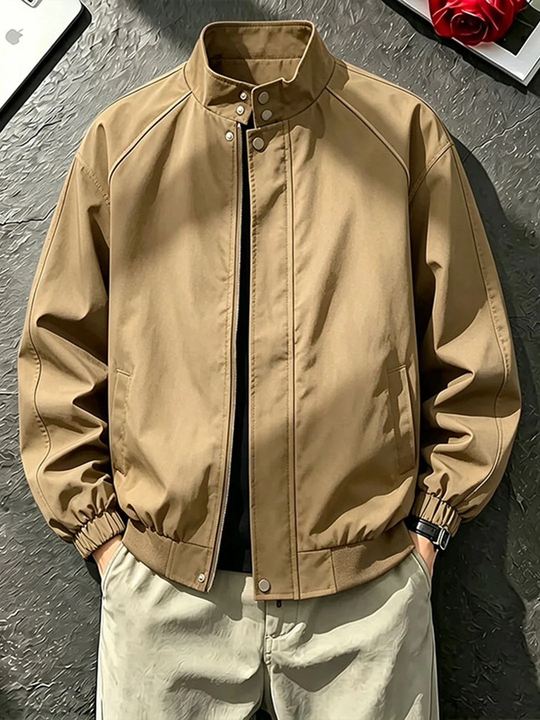 Cleanfit Blue Stand Collar Har - Harrington Jacket 评论和价格