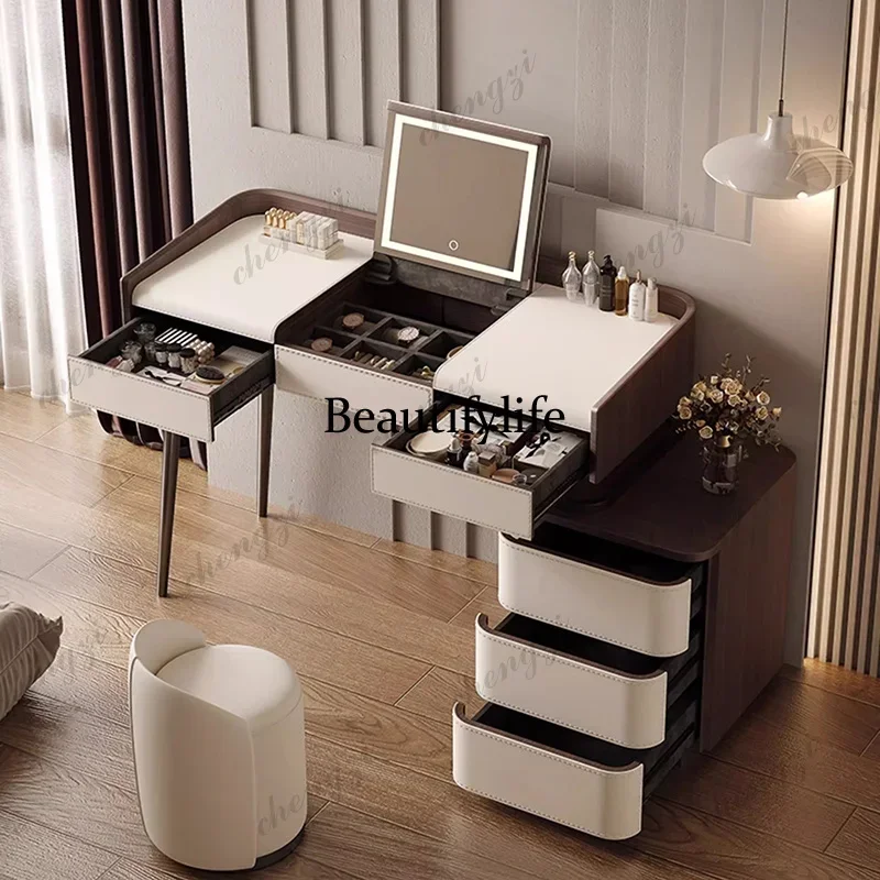 Exquisite Vanity Table Ornate Aesthetic Textured Premium Vanity Table Beautiful Elegant Meuble Chambre Bedroom Furniture