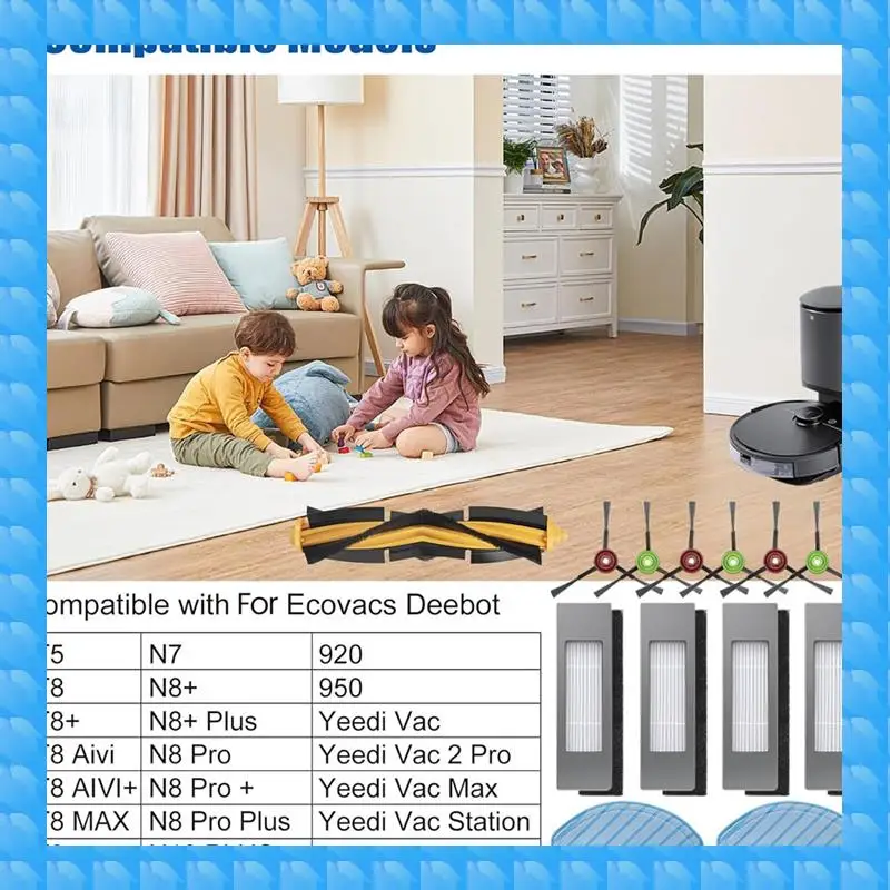 

ETRT для ECOVACS Deebot Ozmo T8 T8+ T8 Aivi T8 AIVI+ T8 MAX T9+ T5 N8+ / N8+ Plus N8 Pro N8 Pro + комплекты запасных частей