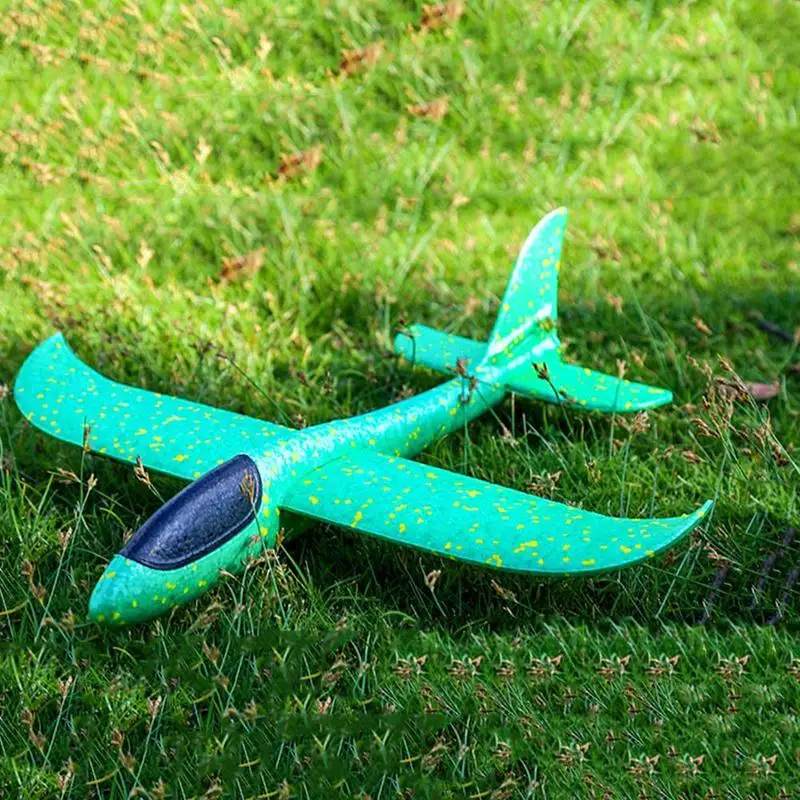 48CM Hand Throw Foam Plane Toys Outdoor Launch Glider airplane Kids Gift Toy Free Fly Plane Toys Puzzle Model Jouet airplane