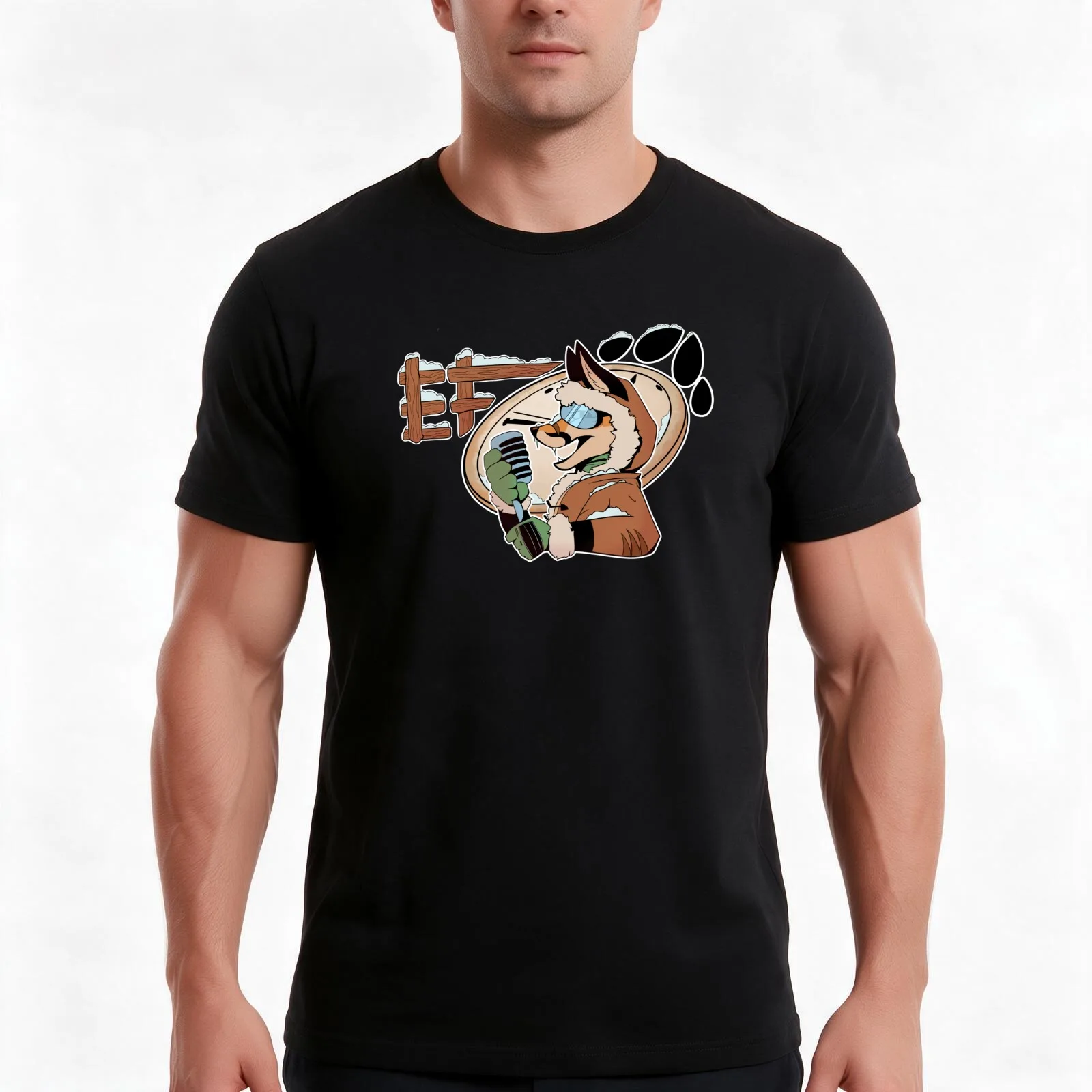 Camiseta Eurofurence Online 2021 (Frozen in Time), camiseta de algodón para uso diario en verano, camisetas de estilo urbano de corte amplio, estampado gráfico de estilo vintage.