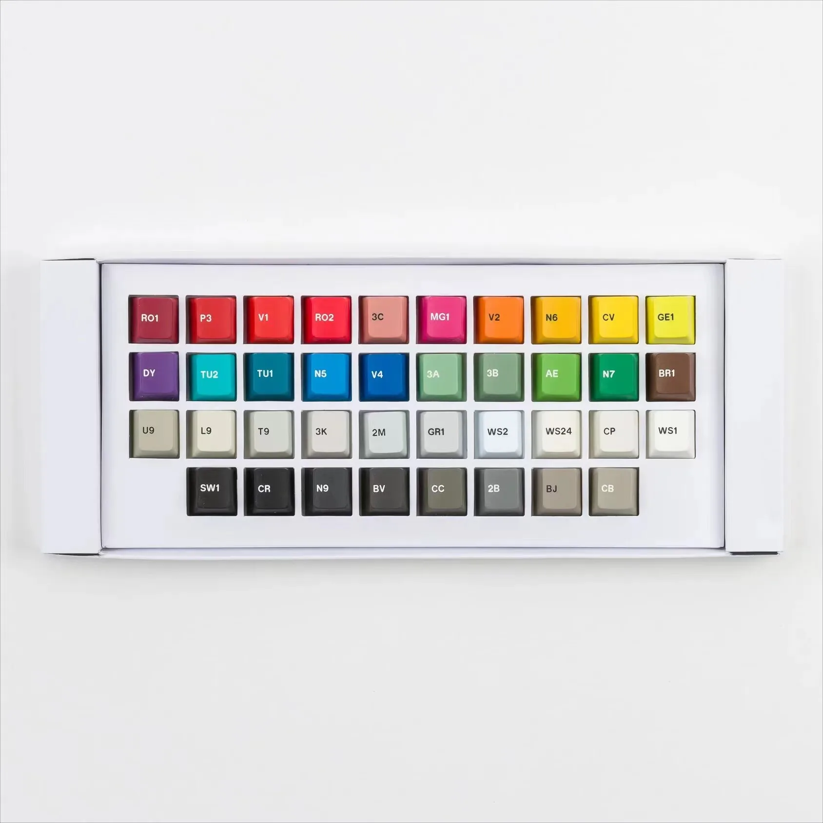 GMK ABS Keycap Set 38 Color, Cherry CYL R1 Height, Genuine Original, Custom Mechanical Keyboard Personalized Decorative Keycaps
