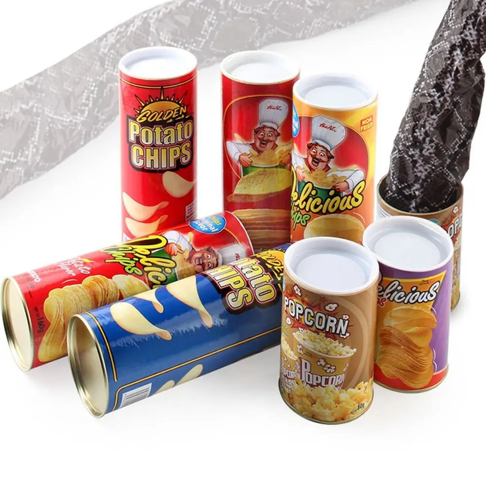 パーティー再利用可能なエイプリルフールノベルティ面白いおもちゃチップ缶スネークマジックポテトチップ缶スネークトリック