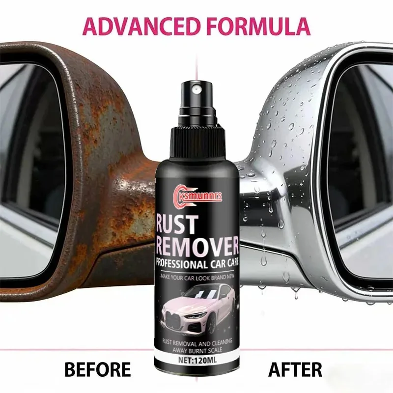 120ml Metal Rust Remover Spray for Wheel Hub Brake Drum Household Metal and Appliance Cleaning