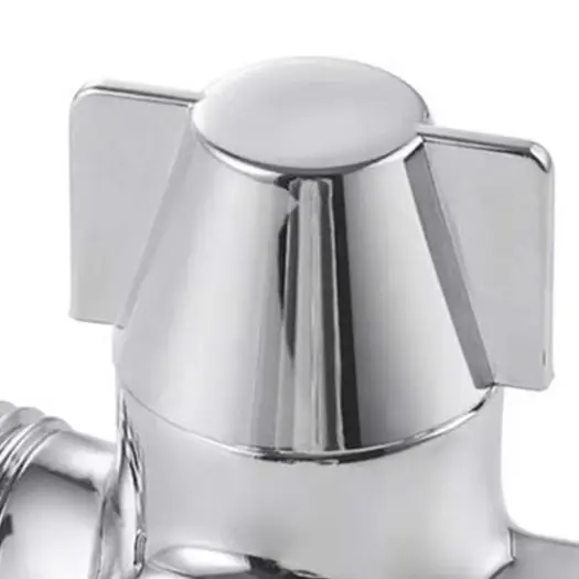 

4 Way Copper Shower Diverter Valve 1/2 Inch Water Splitter For Bathroom Quick Install Home Improvement Bathroom Accessories